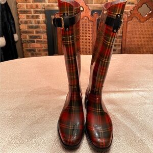 Lauren Ralph Lauren Rossalyn II Plaid Rain Boots